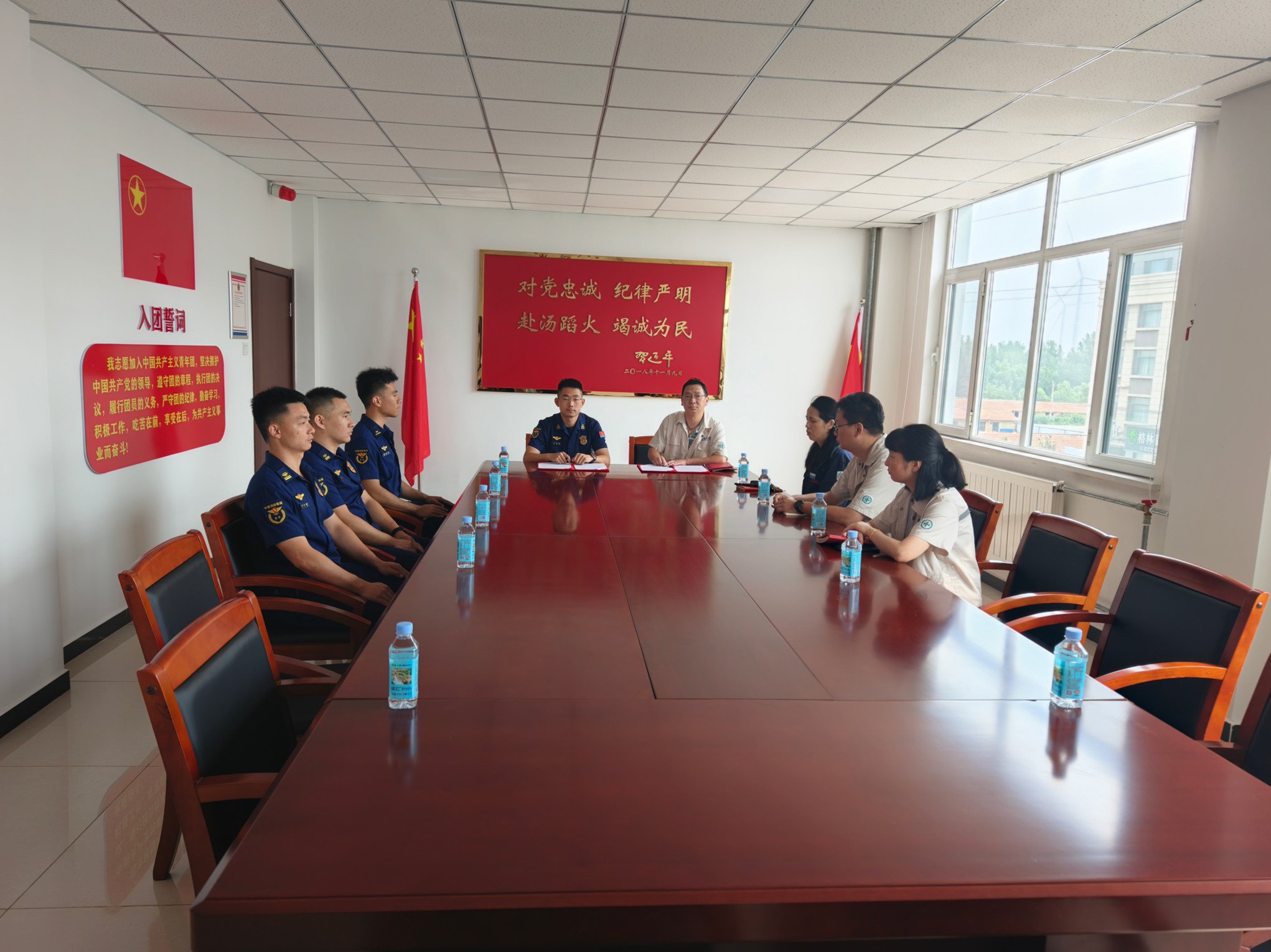 【党建领航促发展】“党建红”+“火焰蓝”，联建共筑安全线(图3)